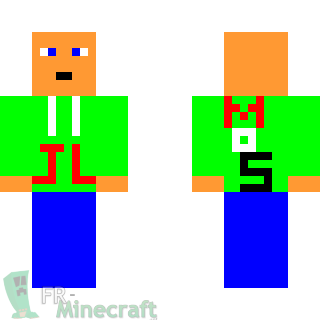 Aperçu de la skin Minecraft Steve plus jeune