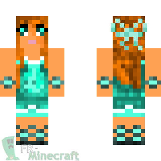 Aperçu de la skin Minecraft Elfe de l'eau