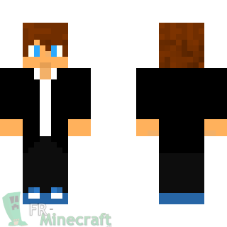 Aperçu de la skin Minecraft Garçon en costard