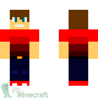 Aperçu de la skin Minecraft garçon stylé