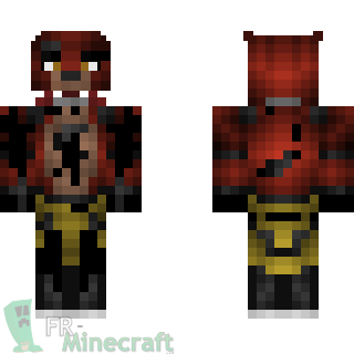 Aperçu de la skin Minecraft Foxy - Five Nigths at Freddy's 2