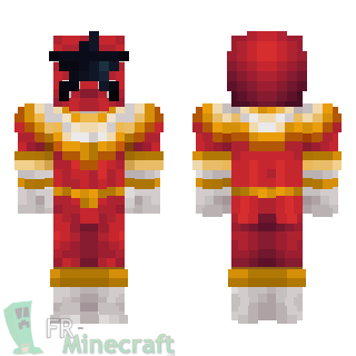 Aperçu de la skin Minecraft Power rangers Zeo rouge