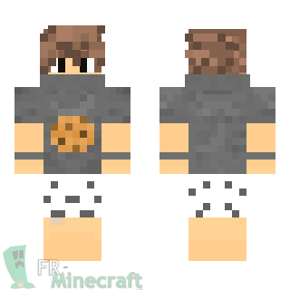 Aperçu de la skin Minecraft Garçon T-Shirt Cookie