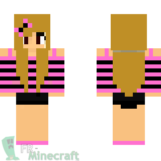 Aperçu de la skin Minecraft Fille