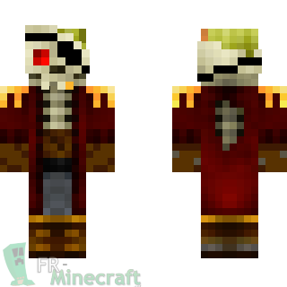 Aperçu de la skin Minecraft Pirate Zombie