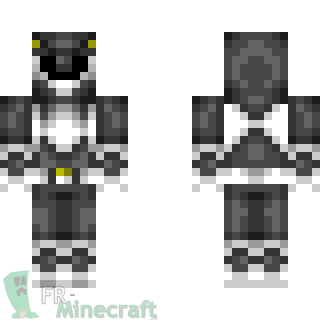 Aperçu de la skin Minecraft Power Rangers mighty morphin black