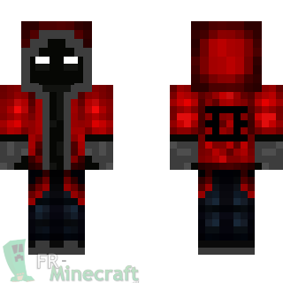 Aperçu de la skin Minecraft Fantome Style Rouge