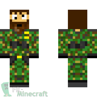 Aperçu de la skin Minecraft Militaire