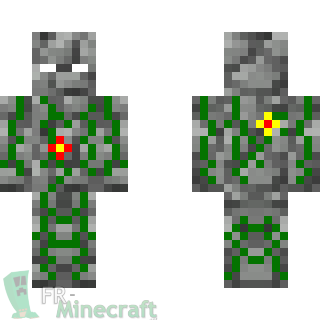 Aperçu de la skin Minecraft Cobblestone golem