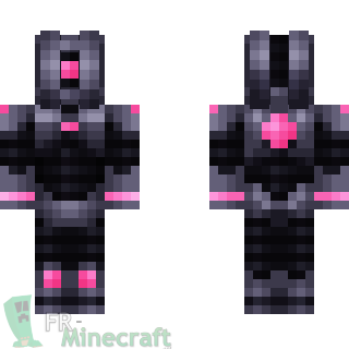 Aperçu de la skin Minecraft Robot rose