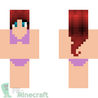 Aperçu de la skin Minecraft Fille en maillot