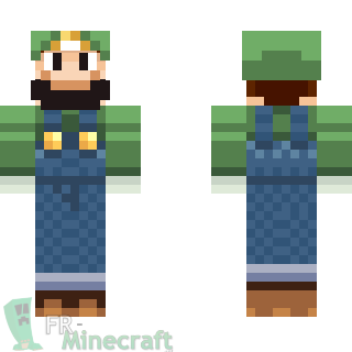 Aperçu de la skin Minecraft Luigi - Mario