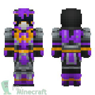 Aperçu de la skin Minecraft WolfWarrior purple - Power Rangers Mystic Force
