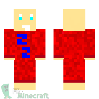 Aperçu de la skin Minecraft Chauve en pyjama