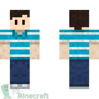 Aperçu de la skin Minecraft Garçon brun