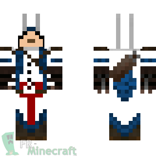 Aperçu de la skin Minecraft Connor - Assassin's Creed