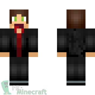 Aperçu de la skin Minecraft Garçon aux yeux verts