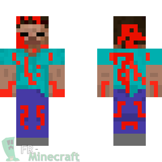 Aperçu de la skin Minecraft Herobrine en sang