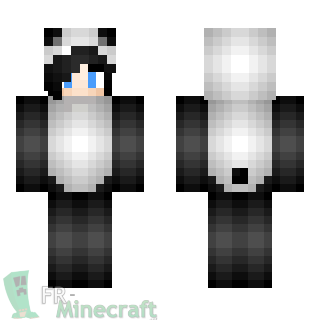 Aperçu de la skin Minecraft Fille déguisée en panda