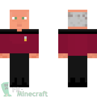 Aperçu de la skin Minecraft Capitaine Picard - Star Trek