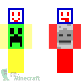 Aperçu de la skin Minecraft Smiley Creeper