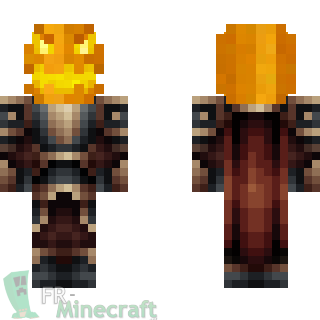 Aperçu de la skin Minecraft Roi citrouille