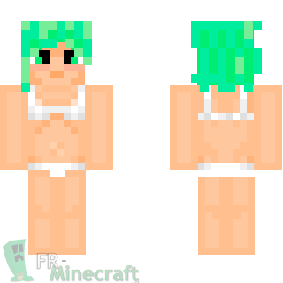 Aperçu de la skin Minecraft Fille en bikini