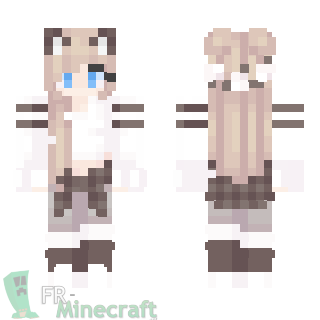 Aperçu de la skin Minecraft Fille en tenue Estivale
