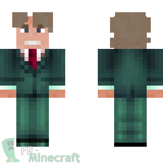 Aperçu de la skin Minecraft Homme d'affaire en costume vert