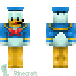 Aperçu de la skin Minecraft Donald Duck avec casques