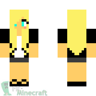 Aperçu de la skin Minecraft Skin de fille blonde chic