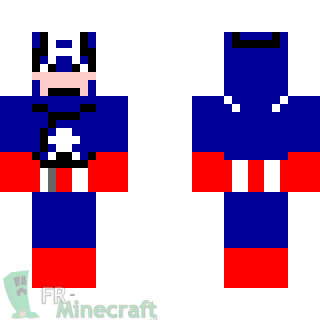 Aperçu de la skin Minecraft Captain America