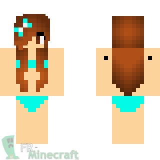 Aperçu de la skin Minecraft Fille en maillot