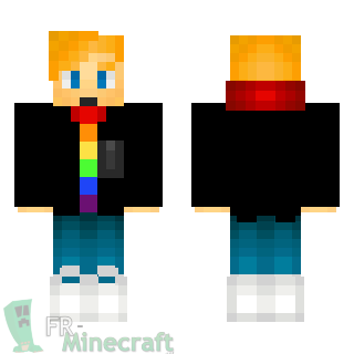 Aperçu de la skin Minecraft Mec cool avec veste