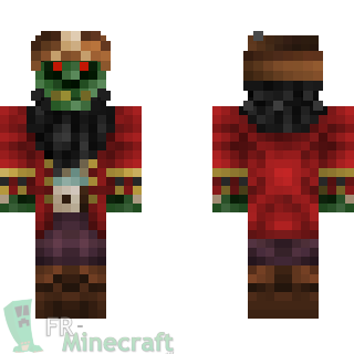 Aperçu de la skin Minecraft Pirate orc