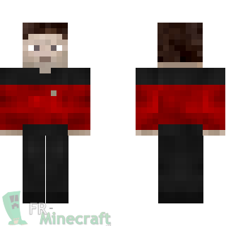 Aperçu de la skin Minecraft Star Treck - Uniforme rouge