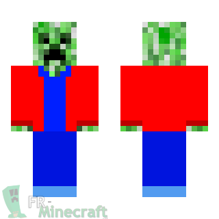 Aperçu de la skin Minecraft Creeper habillé