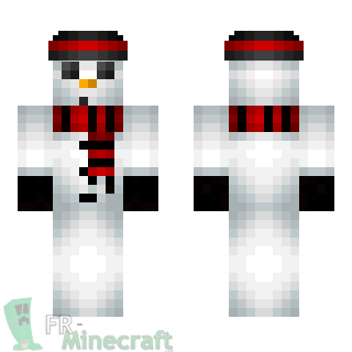 Aperçu de la skin Minecraft Bonhomme de neige