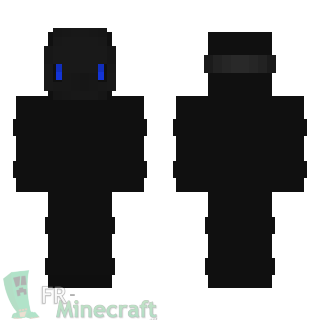 Aperçu de la skin Minecraft Personnage en noir masqué