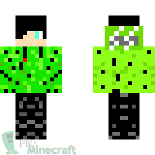 Aperçu de la skin Minecraft Garçon en vert