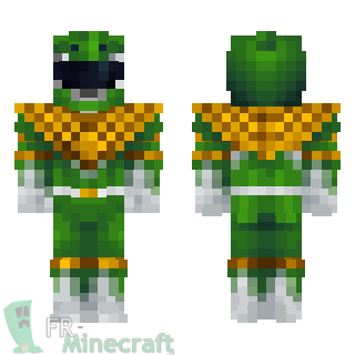 Aperçu de la skin Minecraft Power Rangers mighty morphin green