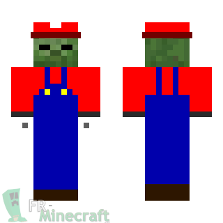 Aperçu de la skin Minecraft Zombie Mario