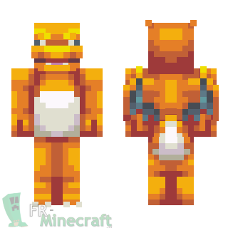 Aperçu de la skin Minecraft Dracaufeu - Pokémon