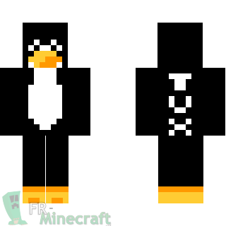Aperçu de la skin Minecraft Tux Pingouin