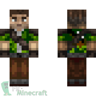 Aperçu de la skin Minecraft Aventurier Vert