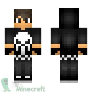 Aperçu de la skin Minecraft Garçon pull avec crâne