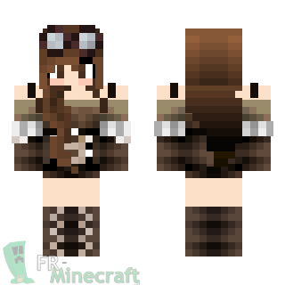 Aperçu de la skin Minecraft Fille SteamPunk