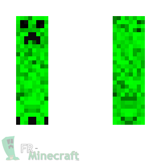 Aperçu de la skin Minecraft Creeper Fluo