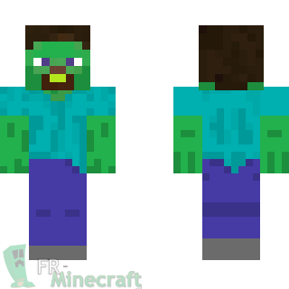 Aperçu de la skin Minecraft steve alien