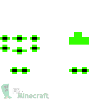 Aperçu de la skin Minecraft mister white green